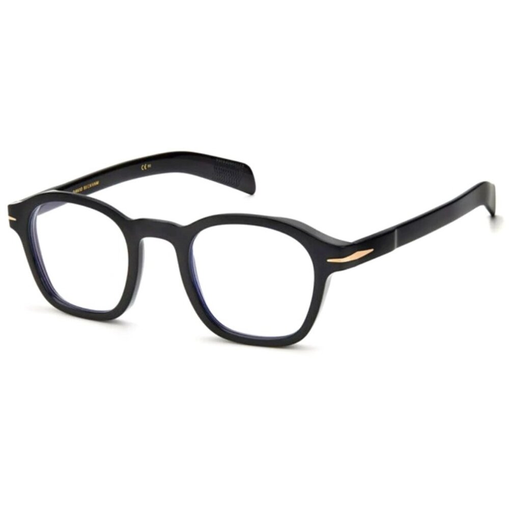 New Men's David Beckham  Eyeglasses Black Gold Plastic Square $495